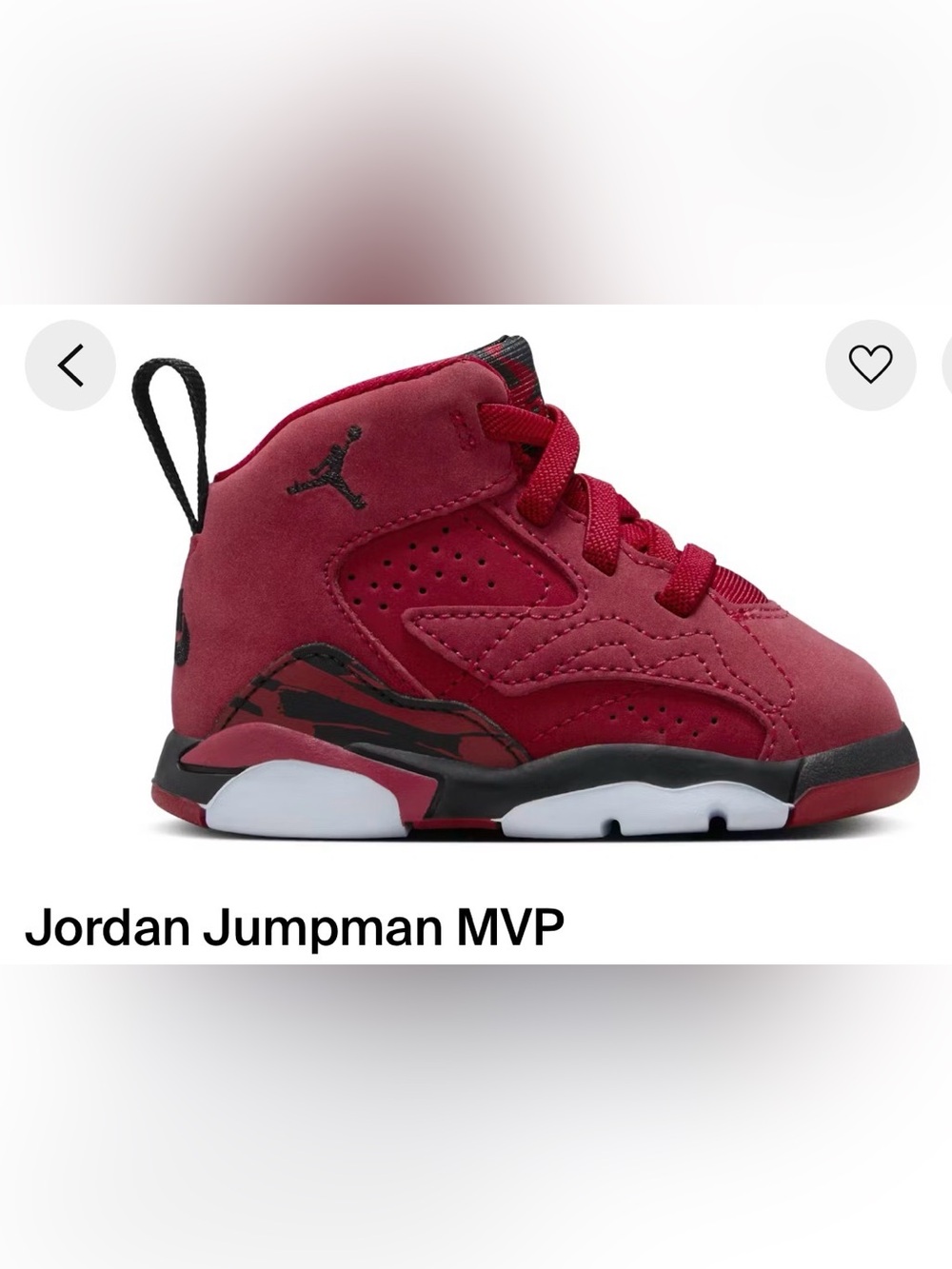 Jordan Kids' MVP High-Top Sneakers - Red